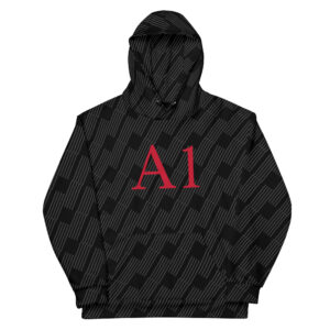 A1 Stripe Hoodie Red Logo