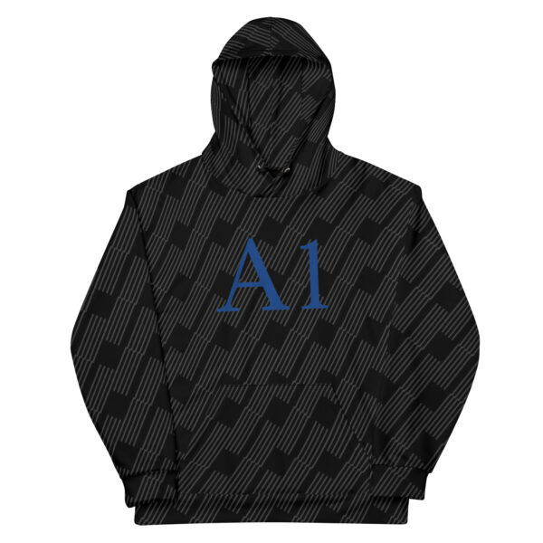 A1 Stripe Hoodie Blue Logo