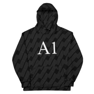 A1 Stripe Hoodie White Logo