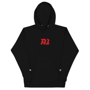 A1 Work Hard/Play Hard Hoodie Red Logo