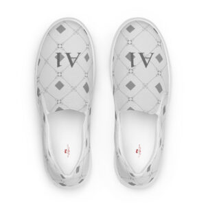 Men’s Light Grey/White Slip on shoes